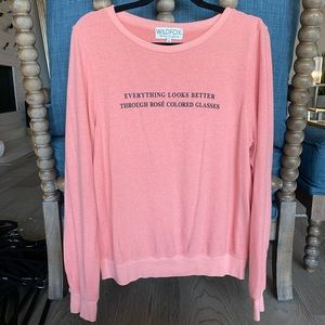 Wildfox rosé pullover